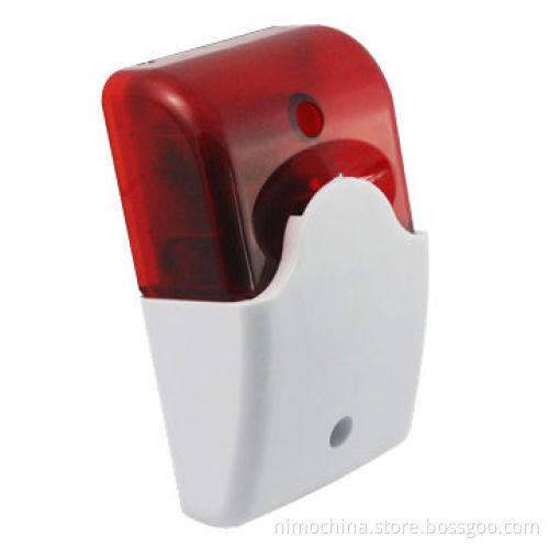 Siren and Strobe Light, 12V DC Operating Voltage, 122 x 73 x 45mm Size